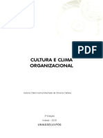 Cultura e Clima Organizacional