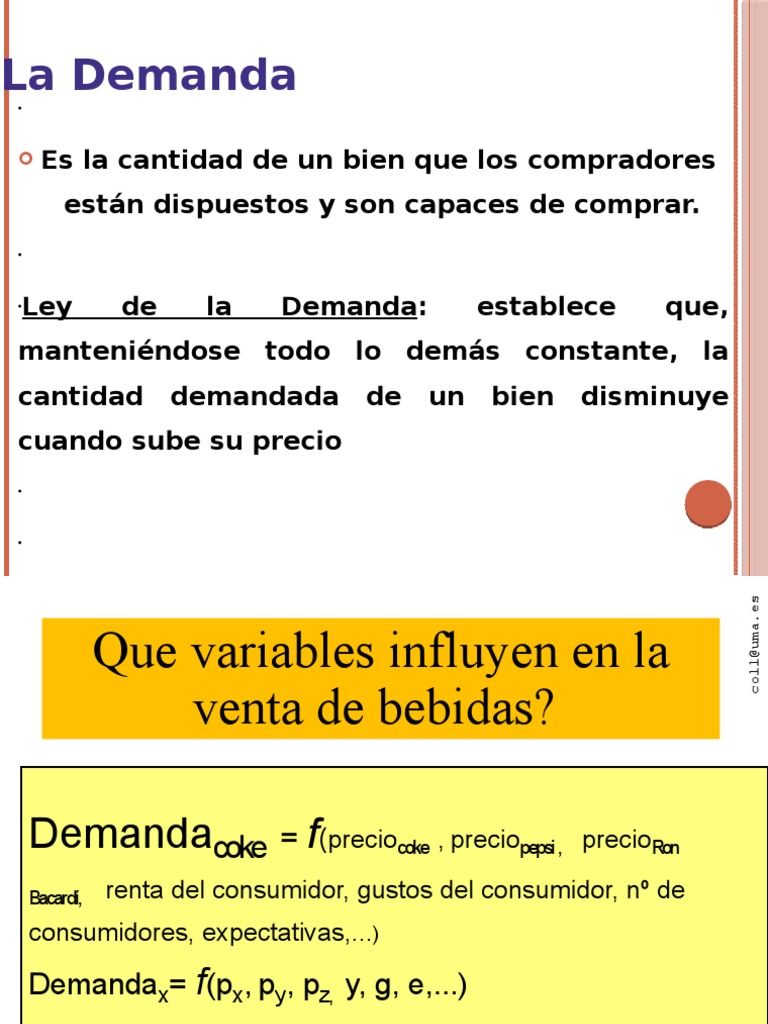 Teoria Del Mercado Oferta y Demanda | PDF | Curva de demanda | Oferta ...