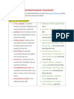 Vocab para Transport