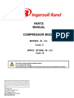 Parts Manual Compressor Model: MHP825 - W - CU Code: C HP915, XP1000 - W - CU Code: B