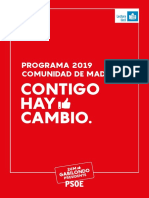 Programa PSOE Comunidad de Madrid
