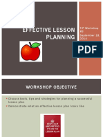 Effective Lesson Planning TIP - 3