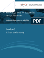 Integrity and Ethics Module 3 Ethics and Society