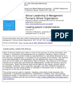 Leading system transformation