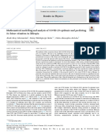 Mathematical Modelling and Analysis of COVID 19 Epidemic and Predicting