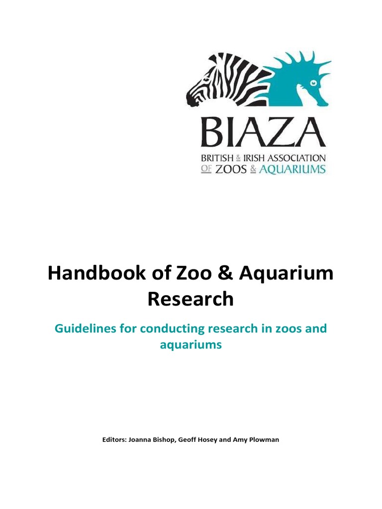 (L) Handbook of Zoo and Aquarium Research PDF
