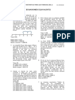 Trabajo de Aula de Ecuaciones Equivalentes