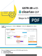 Step by Step Guide To File GSTR 3B On ClearTax GST