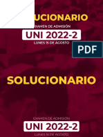 Uni 2022-2 Solucionario 15 de Agosto