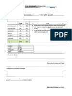 HR Interview Form - ESPITOLA