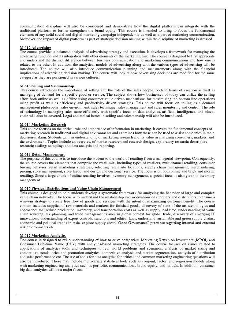 IBA-MBA Brochure-2020 18 | PDF | Retail | Analytics