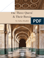The Three Qurra and Their Ruwat First Edition Jan22