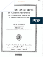 Ordinarium Divini Officii ad Vesperas et Completorium - J. Bas, 1928