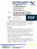 INFORME Nº077- conformacion de comite reservorio huancamarca