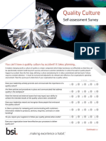 Quality Culture Self-Assessment Survey