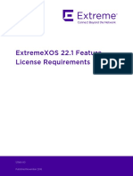 ExtremeXOS 22.1 Feature License Requirements