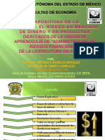 Unidad Iv El Riesgo en Mercado de Dinero y en Productos Derivados