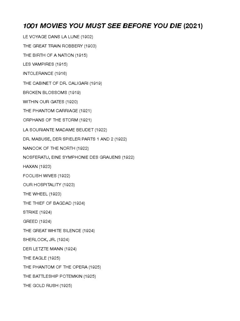 1001 Movies 2021 PDF