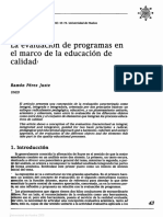 Unidad 1. Lectura 1. La Evaluacion de Programas en El Marco de Una Educacion de Calidad (1)