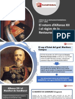 RESTAURACIÓ BORBÒNICA. Capítol I. Alfonso XII.