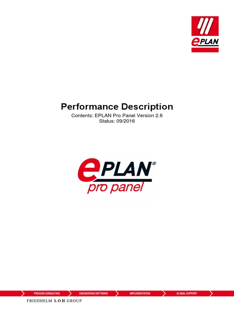 Performance Description EPLAN Pro Panel v2.6 (EN) | PDF | 3 D Computer ...