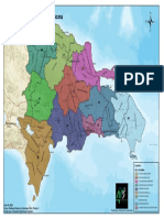 Mapa político de las regiones de República Dominicana