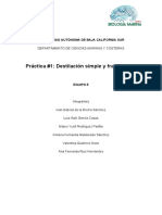 Quimica Organica Biologica - Practica #1 - Destilacion Simple