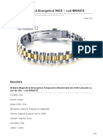 EnergiaConstiintei - Ro - Brăţară Magnetică Energetică INOX Cod BRA072