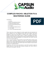 CPA Complex Racks Ableton FX & Mastering Guide