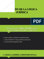 División lógica jurídica en proposicional y propia