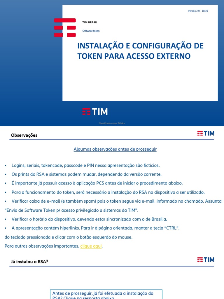 022 - MA - Manual de Instalação de Software Token para Windows | PDF ...