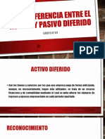 Diferencia Entre El Activo y Pasivo Diferido