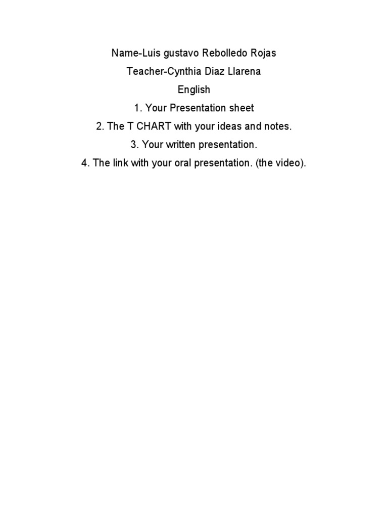 Proyect English Video | PDF