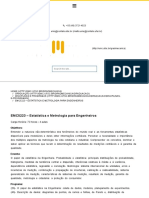 EMC5223 - Estatística e Metrologia para Engenheiros