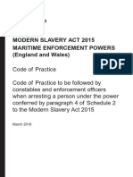 Modern Slavery Act 2015 Maritime Enforcement Powers Code of