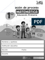 Evaluación Matemática 1° Grado Final en Grises