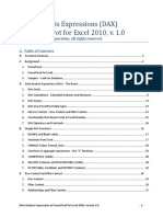 DAX - PowerPivot For Excel 2010