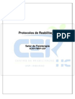 Protocolos de reabilitação para artroplastia de quadril e coxartrose