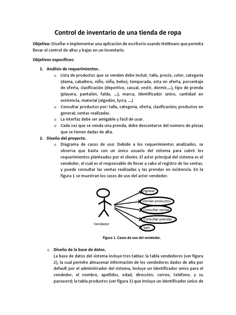Control de Inventario para Tienda de Ropa | PDF | Bases de datos | Ropa