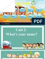 Unit 2.what - S Your Name