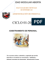 Adiestramiento de Personal 22 de Abril 2020