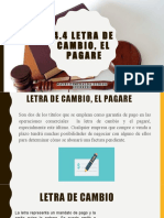 4.4 Letra de Cambio, El Pagare