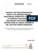 Manual de Procedimiento ELABORACION POA 01122020