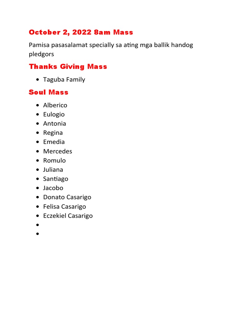 October 2 8am Pamisa | PDF