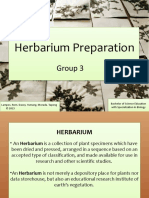 Herbarium Preparation