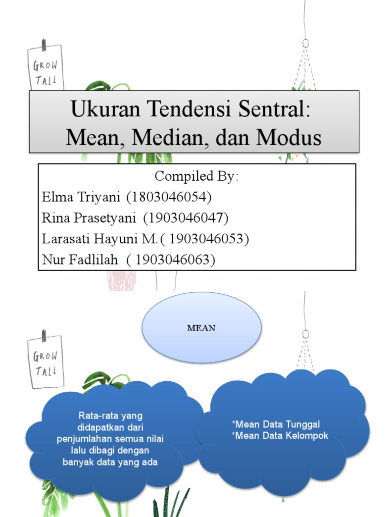 Statistics (Mean, Median, Dan Modus) | PDF | Metode & Bahan Ajar