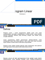 Program Linear: Pertemuan 2