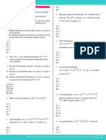 Determinar el grado de polinomios