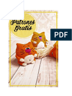 Llavero de Gato Amigurumi PDF Patrones Gratis