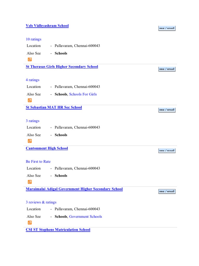 School Name & Adress | PDF | Qualifications | Educational Institutions
